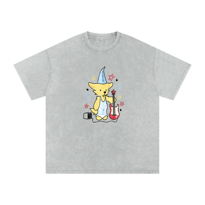 Washed,Silly,Faded,Whimsical,Cute,T-Shirt