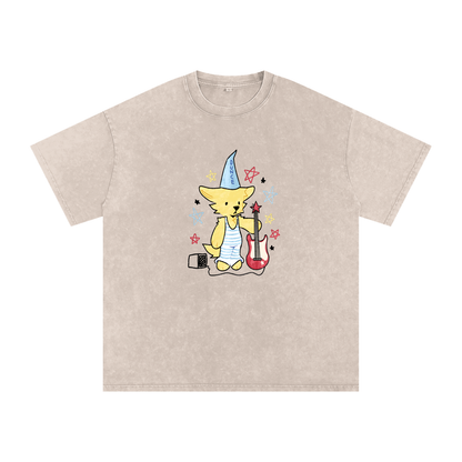 Washed,Silly,Faded,Whimsical,Cute,T-Shirt