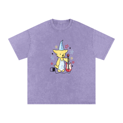 Washed,Silly,Faded,Whimsical,Cute,T-Shirt
