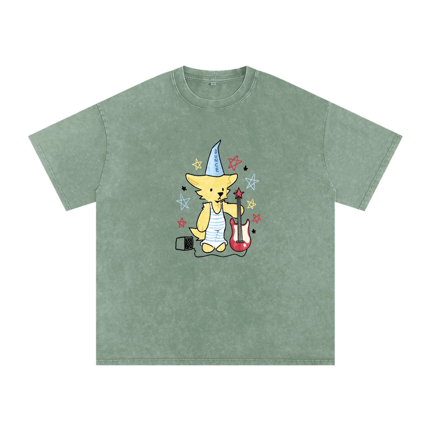 Washed,Silly,Faded,Whimsical,Cute,T-Shirt