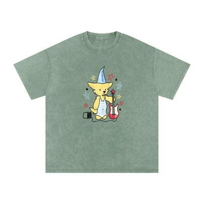 Washed,Silly,Faded,Whimsical,Cute,T-Shirt