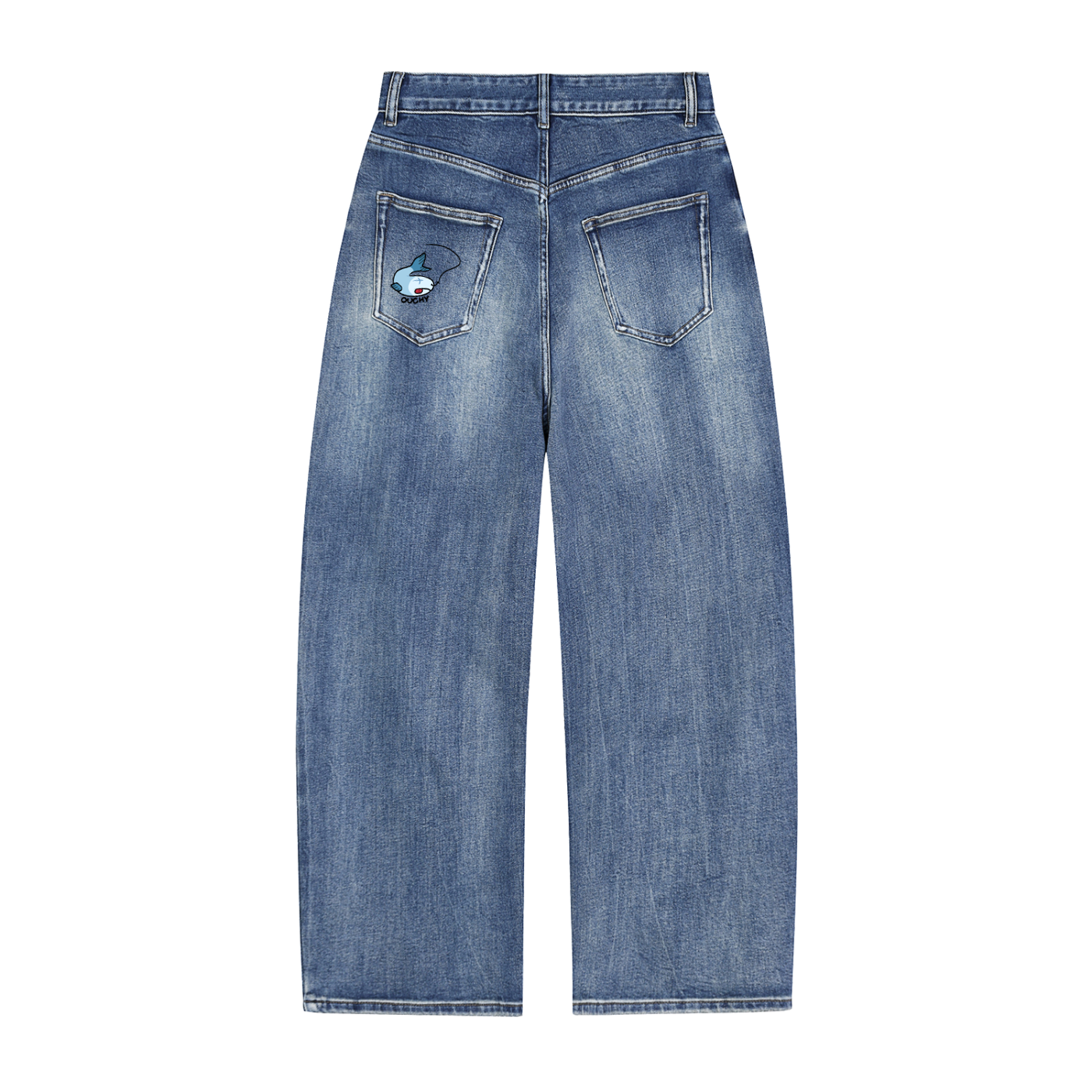 Jeans,Pants,Cute,Fish,Unisex,Denim,Stylish